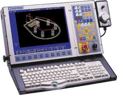 An example of Advanced Machinery Resources M400 Centroid screen.